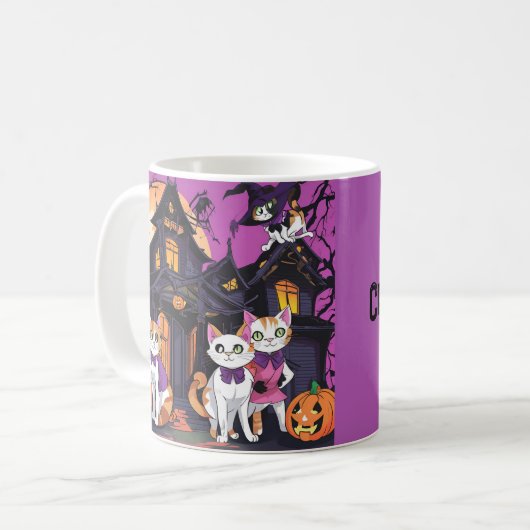 Ein echtes Halloween Kaffeetasse (Vorderseite Links)