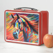 Ein echtes Pony Metall Brotdose (Beispiel)