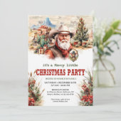 Ein echtes Weihnachtsabenteuer im Wilden Westen De Einladung (Stehend Vorderseite)