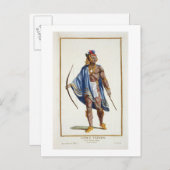 Ein Edelinder aus der Ottawa Nation, 1780 (Colou Postkarte (Vorne/Hinten)
