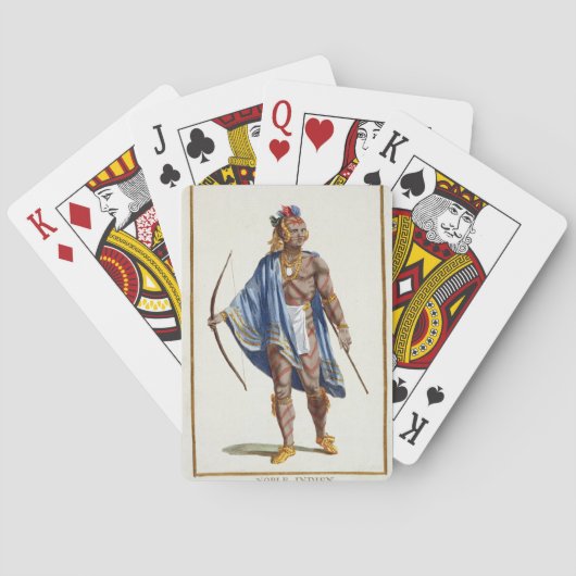 Ein Edelinder aus der Ottawa Nation, 1780 (Colou Spielkarten (Rückseite)