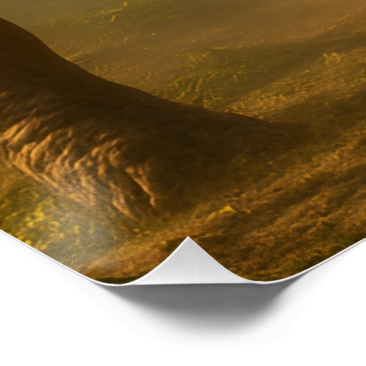 Ein edler, erwachsener Stegosaurus, der seine jung Poster (Ecke)