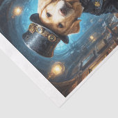 Ein edler Labrador-Hund, der Gitarre spielt - Seidenpapier (Ausschnitt)