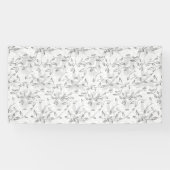 Ein edles, schwarz-weißes Blumenmotiv, Highlighti Banner (Horizontal)