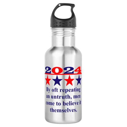 Ein ehrlicher Mensch kann sich nicht erfreuen - po Edelstahlflasche (Vorderseite)