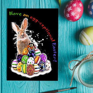 Ein Ei-gentliches Ostern! Osterhase-Eier Mitteilungskarte