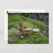 Ein Eichelf in einem Waldcafé! Postkarte (Vorne/Hinten)