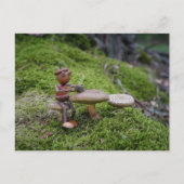 Ein Eichelf in einem Waldcafé! Postkarte (Vorderseite)