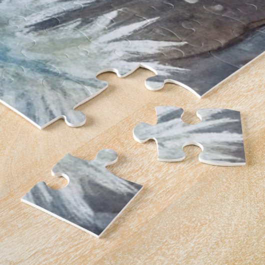 Ein Eichhörnchen im Winter Puzzle (Seite)