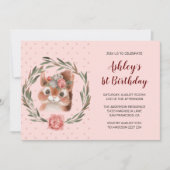 Ein Eichhörnchen in einer Blume Einladung (Vorderseite)