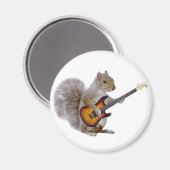 Ein Eichhörnchen spielt Gitarre Magnet (Vorderseite/Rückseite)
