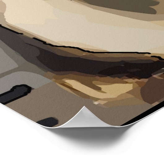 Ein eigenständiges, Abstraktes MAn Poster nehmen (Ecke)