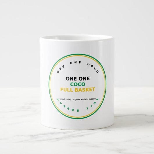 Ein Ein Coco Voller Korb Jumbo-Tasse (Vorderseite)