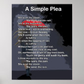 Ein einfacher Appell Poster (Vorne)