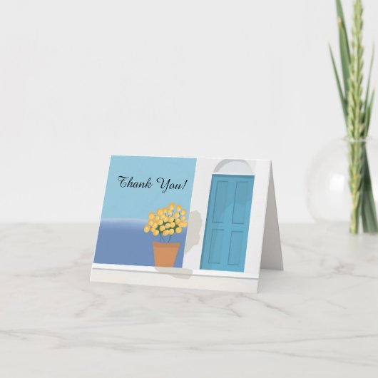 EIN EINFACHER AUFSCHLAG DANKEN SIE KARTE (Vorderseite)