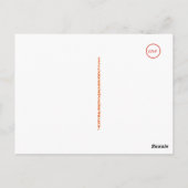 Ein einfacher Hello Part Deux Postkarten - Rot (Rückseite)