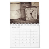 Ein einfacher Lebenskalender, rustikaler und einfa Kalender (Jan 2027)