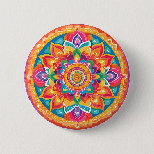 Ein einfacher Mandala Button (Vorderseite)