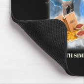 Ein einfacher Mann mit einfachen, lustigen Golfmän Mousepad (Ecke)