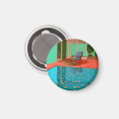 Ein einfacher moderner Magnet (Vorderseite/Rückseite)