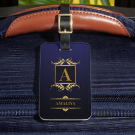 Ein einfacher, personalisierter und einzigartiger gepäckanhänger