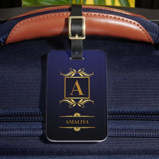 Ein einfacher, personalisierter und einzigartiger gepäckanhänger (Vorderseite Insitu 2)