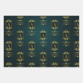 Ein einfacher, personalisierter und einzigartiger  geschenkpapier set (Vorderseite 2)