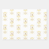 Ein einfacher, personalisierter und einzigartiger geschenkpapier set (Vorderseite 2)