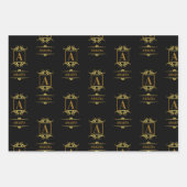 Ein einfacher, personalisierter und einzigartiger  geschenkpapier set (Vorderseite)