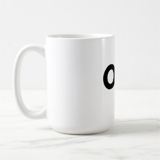 EIN einfacher Tassen-Typografie Kaffeetasse
