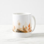 Ein einfacher Wald in Brush Kaffeetasse (VorderseiteRechts)