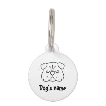 Ein einfaches anpassbares süßes Hundedesign
