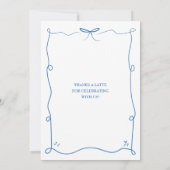 Ein einfaches Baby ist das Brennen der Babywanne m Einladung (Rückseite)