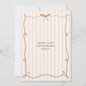 Ein einfaches Baby ist die Kaffeemaschine. Einladung (Rückseite)