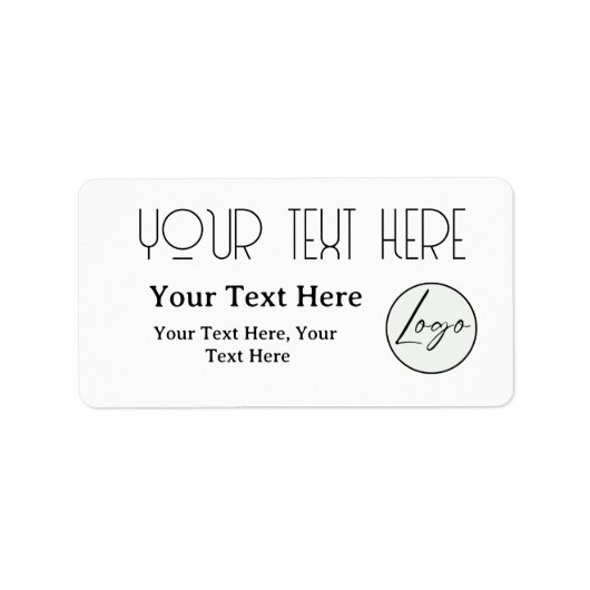 Ein einfaches, benutzerdefiniertes Geschäftsmodell Adressaufkleber (Vorne)