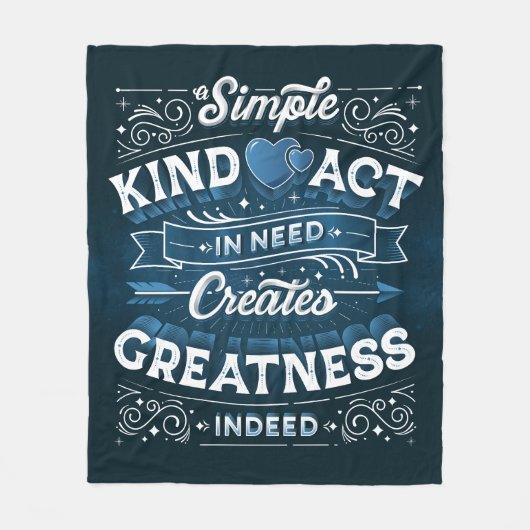 Ein einfaches Blatt Fleece Blanket (Mittel) (Vorderseite)