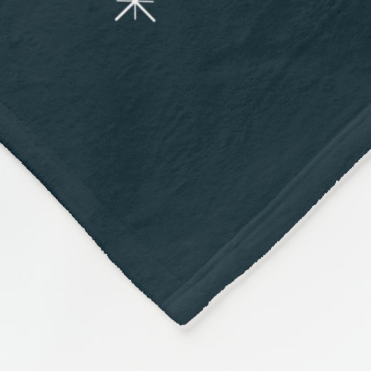 Ein einfaches Blatt Fleece Blanket (Mittel) (Ecke)