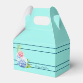 Ein einfaches Blumendesign-Gefälligkeitsfeld Geschenkschachtel (Rückseite)