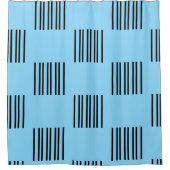 Ein einfaches Design der schwarzen Linien auf hell Duschvorhang (Vorderseite)