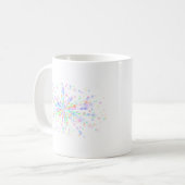 Ein einfaches elegantes Blumenrankenmuster Kaffeetasse (Vorderseite Links)