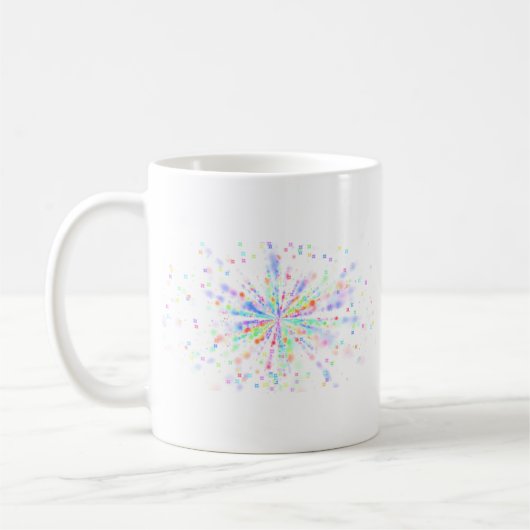 Ein einfaches elegantes Blumenrankenmuster Kaffeetasse (Links)