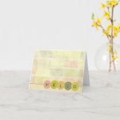 Ein einfaches Hallo Karte (Gelbe Blume)