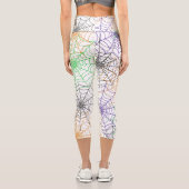 Ein einfaches Halloween-Webmuster Capri Leggings (Rückseite)
