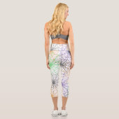 Ein einfaches Halloween-Webmuster Capri Leggings (Rückseite)