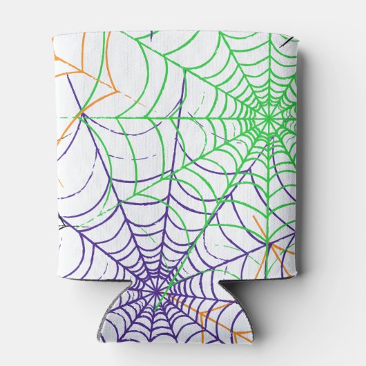 Ein einfaches Halloween-Webmuster Dosenkühler (Rückseite)