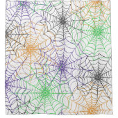 Ein einfaches Halloween-Webmuster Duschvorhang (Vorderseite)