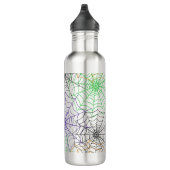 Ein einfaches Halloween-Webmuster Edelstahlflasche (Rechts)