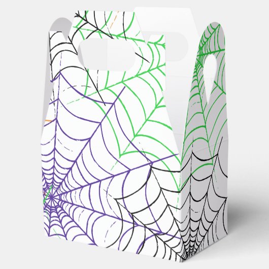 Ein einfaches Halloween-Webmuster Geschenkschachtel (Geöffnet)