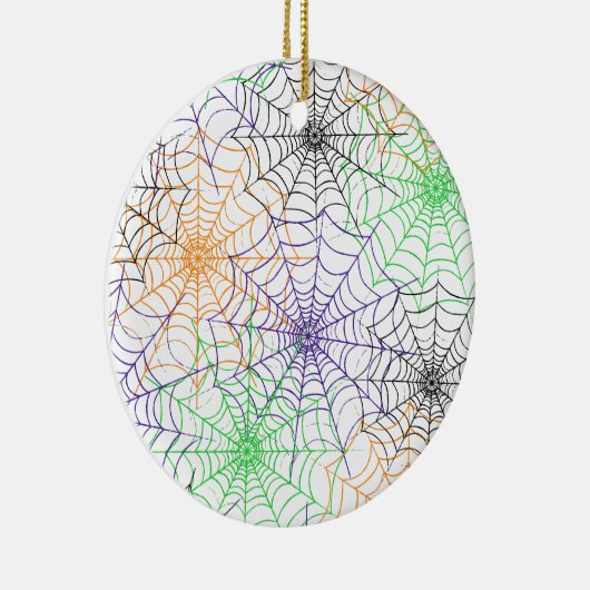 Ein einfaches Halloween-Webmuster Keramik Ornament (Rechts)
