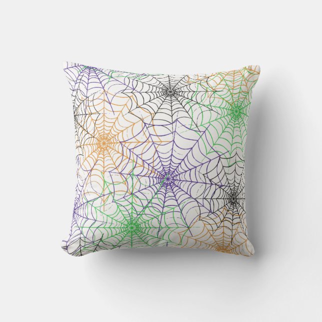 Ein einfaches Halloween-Webmuster Kissen (Vorderseite)